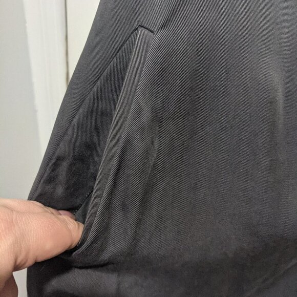 AllSaints | Hoxton Monument Coat in Charcoal Grey Raw Hem - Picture 12 of 16